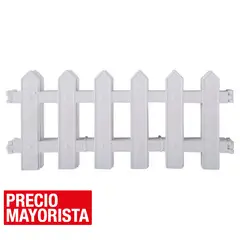 OLIVER - Reja para Jardín Plástico 3x0.25 metros Blanco