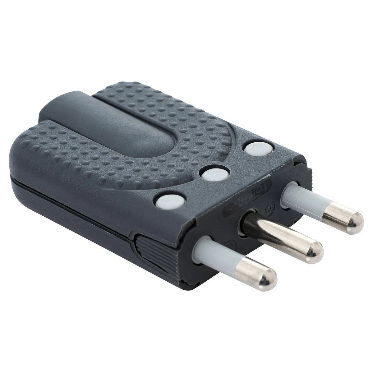 BTICINO - Enchufe macho volante articulado 2p+t 16 A Gris