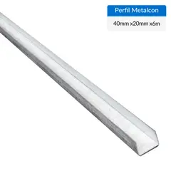 GENERICO - Perfil U Metalcon Estructural Metal 40x20x0.85 mm 6 m