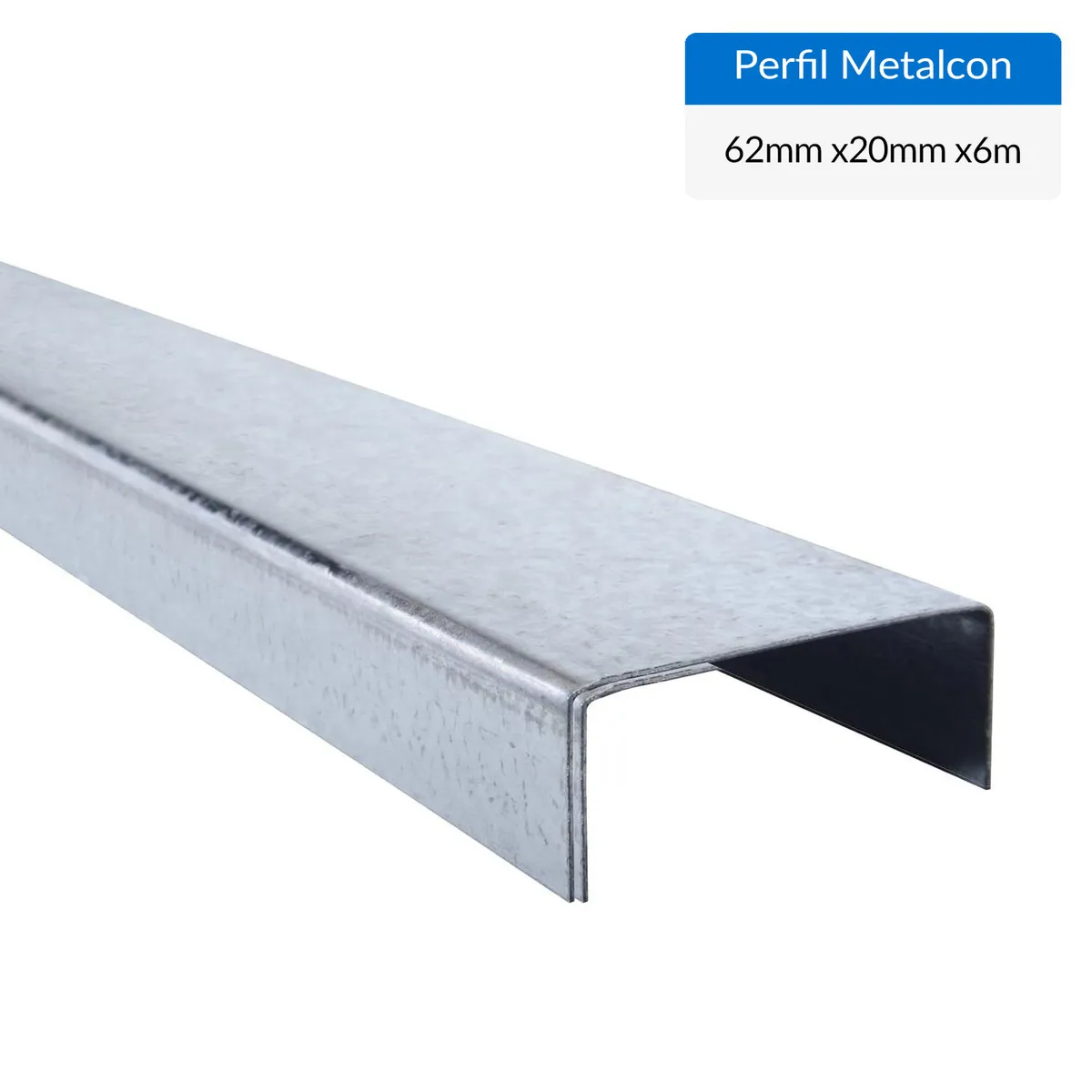 GENERICO - Perfil U Metalcon Estructural Metal 62x20x0.85 mm 6 m