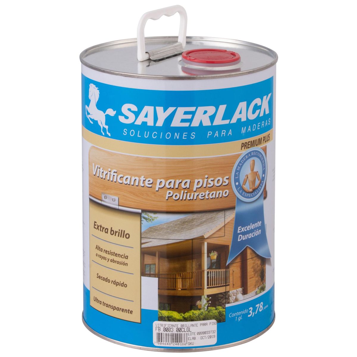 SAYERLACK - Barniz Vitrificante Brillante 1 galón(es) Incoloro
