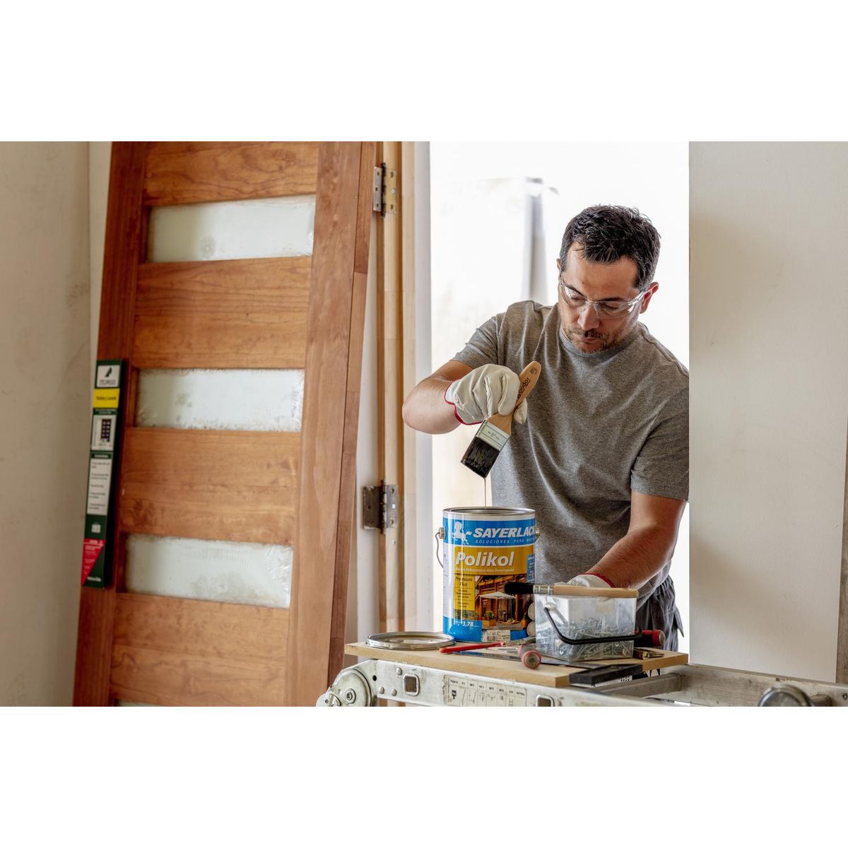 SAYERLACK - Barniz Poliuretano Mate 1 galón(es) Trasparente