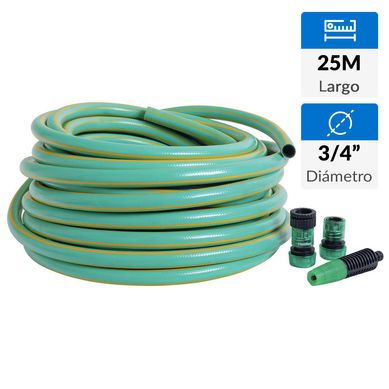 Set de manguera 25 m verde