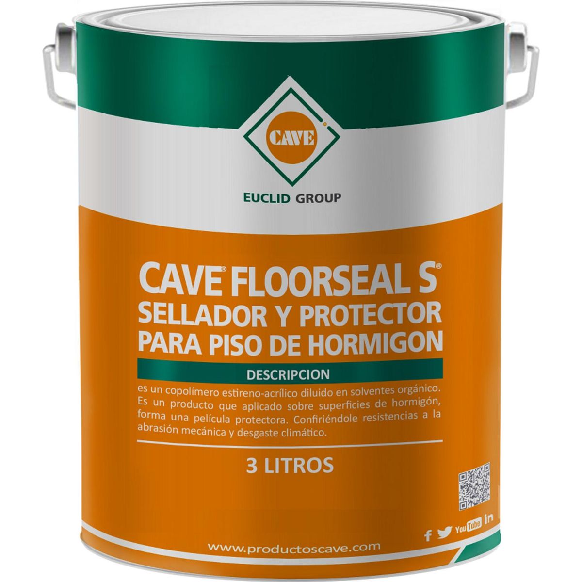 CAVE - Sellador de Pisos Hormigón Cave Floorseal S 3 litros