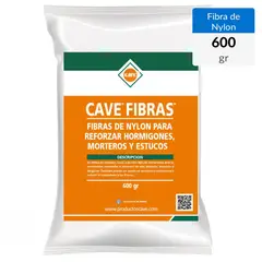 CAVE - Bolsa 600 gr. Fibra para refuerzo de hormigón y mortero Fibras