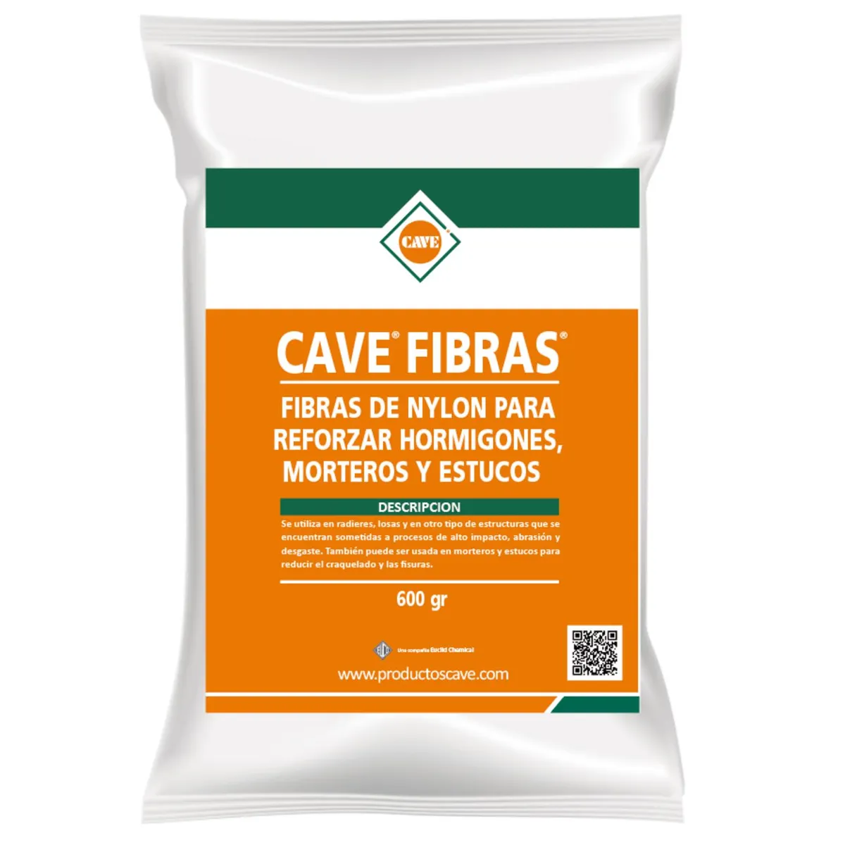 CAVE - Fibra Refuerzo Hormigón Mortero 600 Gr Fibras