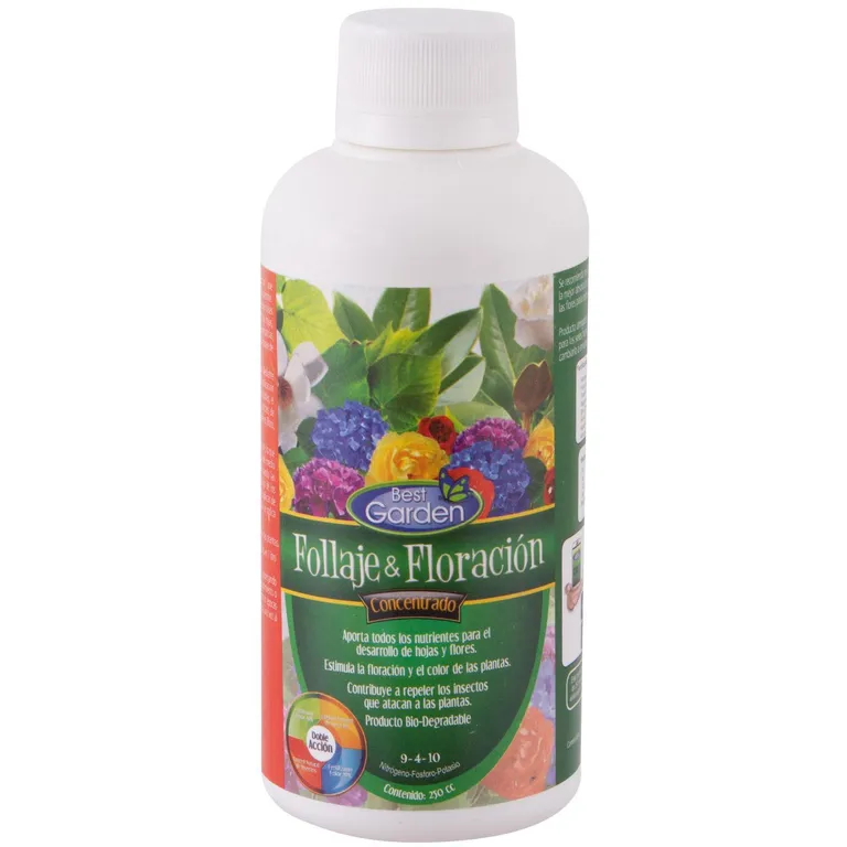 Fertilizante líquido para plantas y flores 250 ml frasco