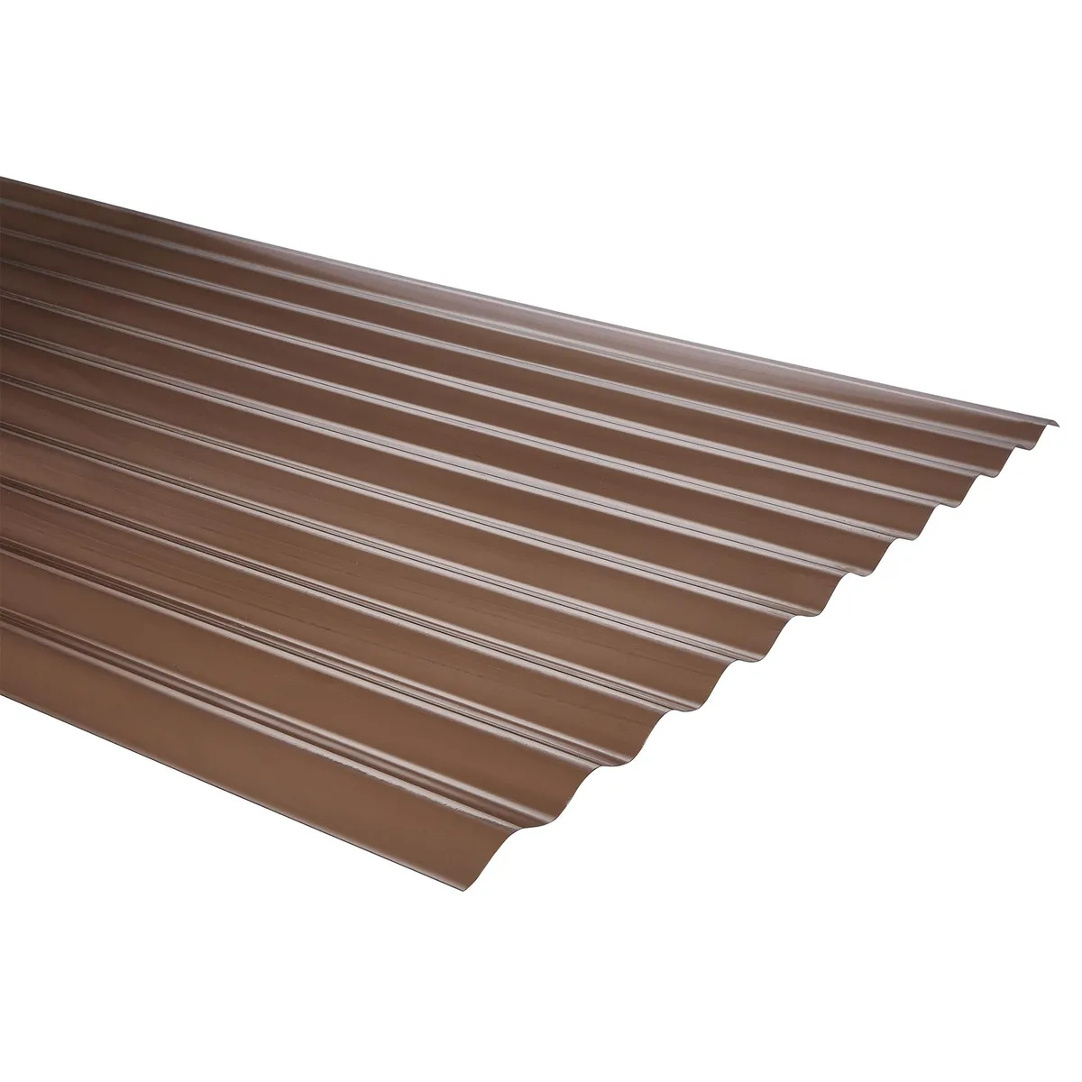GENERICO - Plancha Policarbonato Ondulada 0.7 mm 81x200 cm Bronce