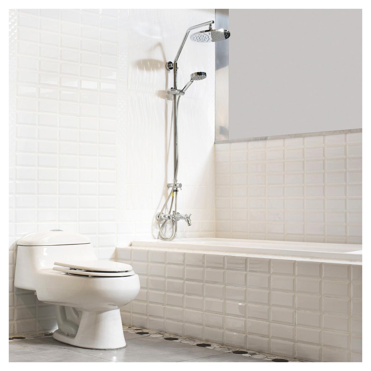 STRETTO - Columna de ducha extensible Diva 105 cm 5 funciones