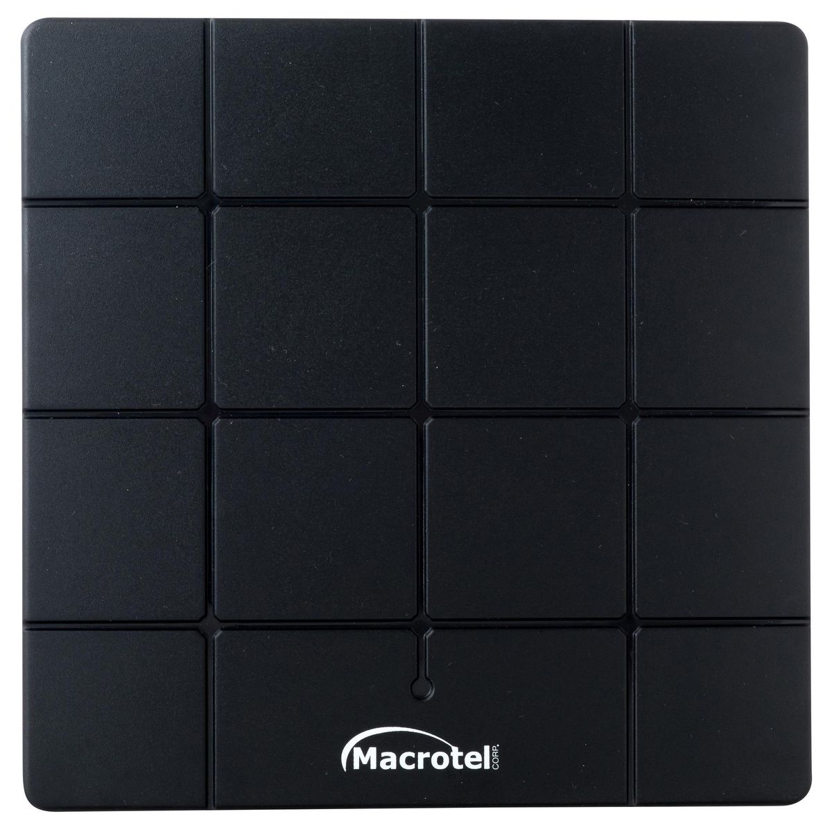 MACROTEL - ANTENA TV DIGITAL FLAT PANEL Negro