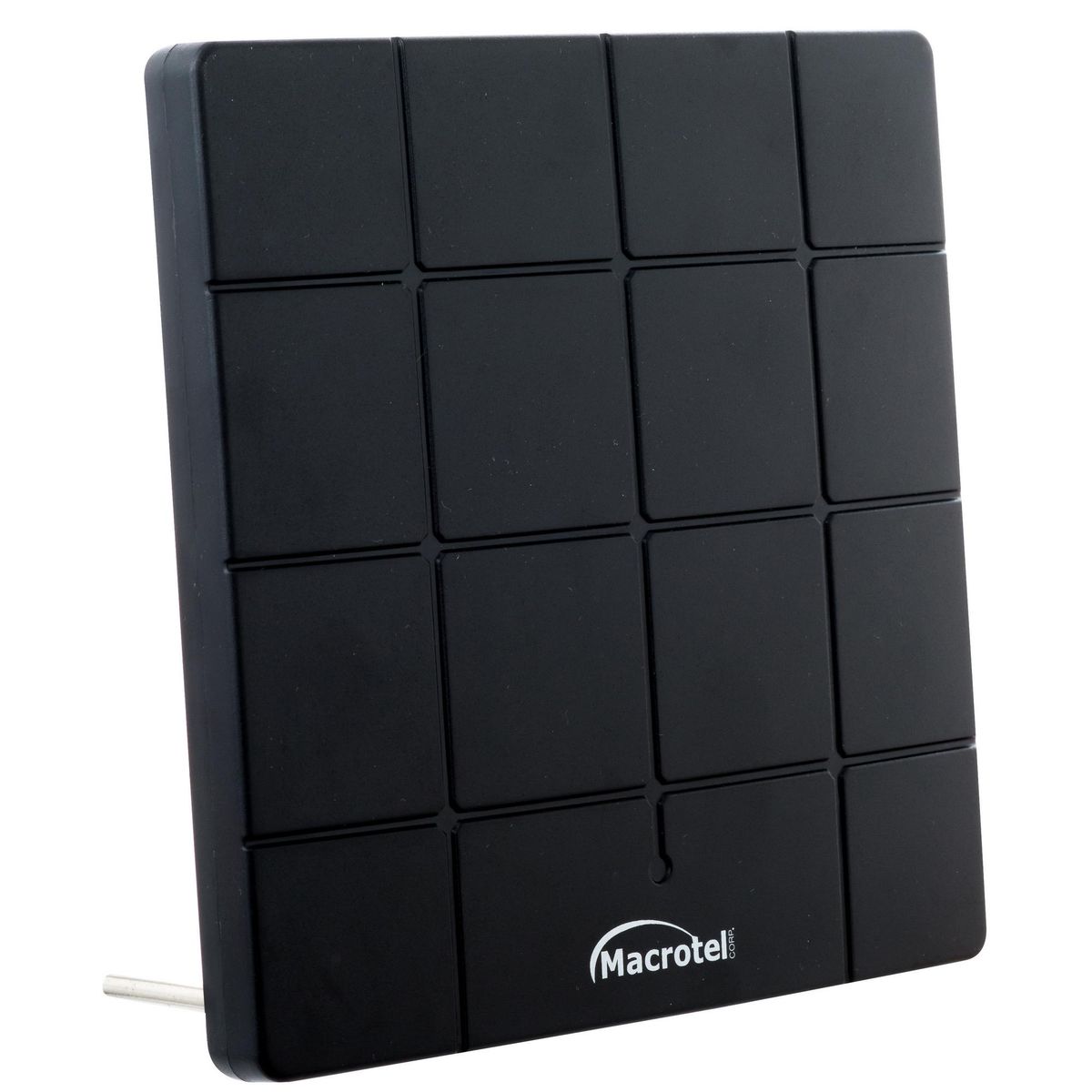 MACROTEL - ANTENA TV DIGITAL FLAT PANEL Negro