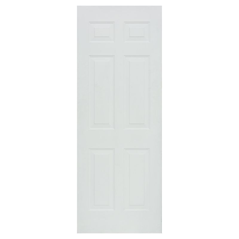 HOLZTEK - Puerta Bostonian Acero C/6 Paneles Blanco