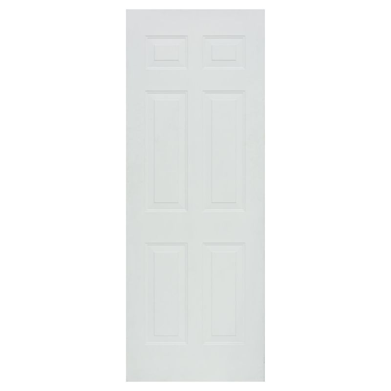 HOLZTEK - Puerta Bostonian Acero C/6 Paneles Blanco