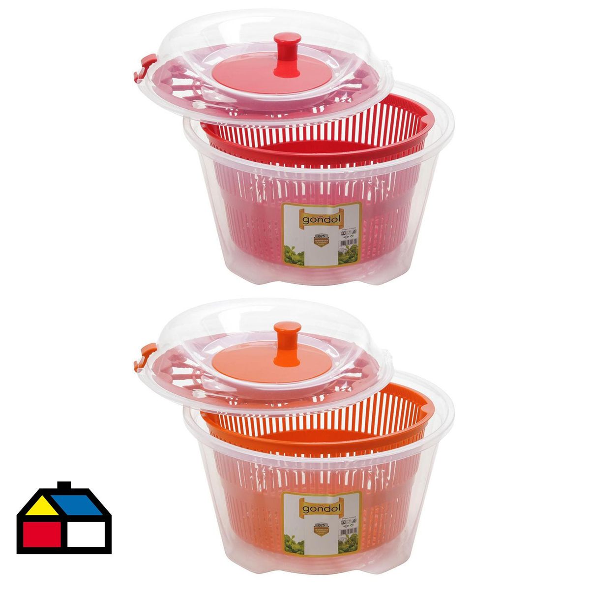 Centrífuga para verduras 4,4 l Colores Surtidos, marca GONDOL - Foto Principal