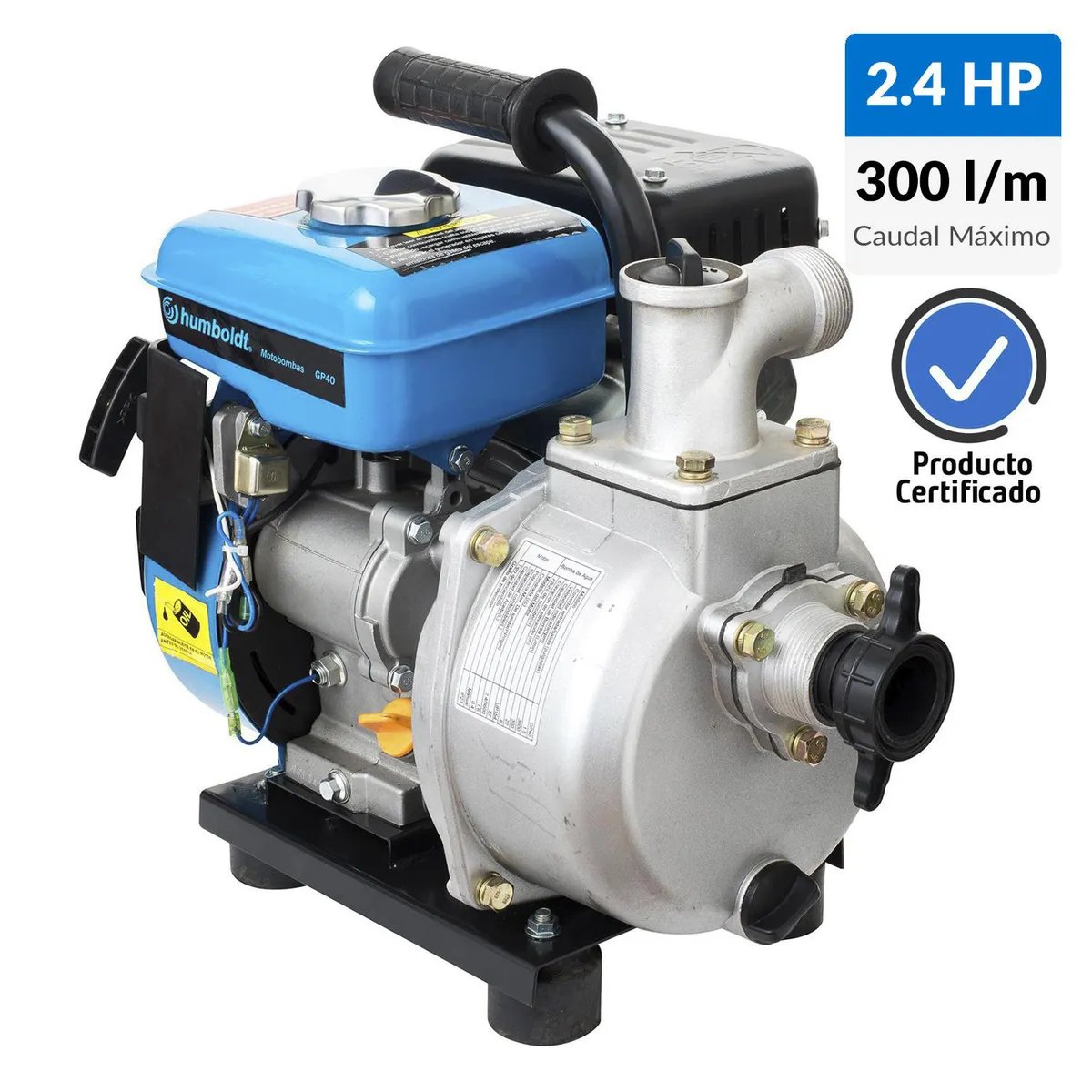 HUMBOLDT - Motobomba a Gasolina 1,5" 2,4HP 300L/min