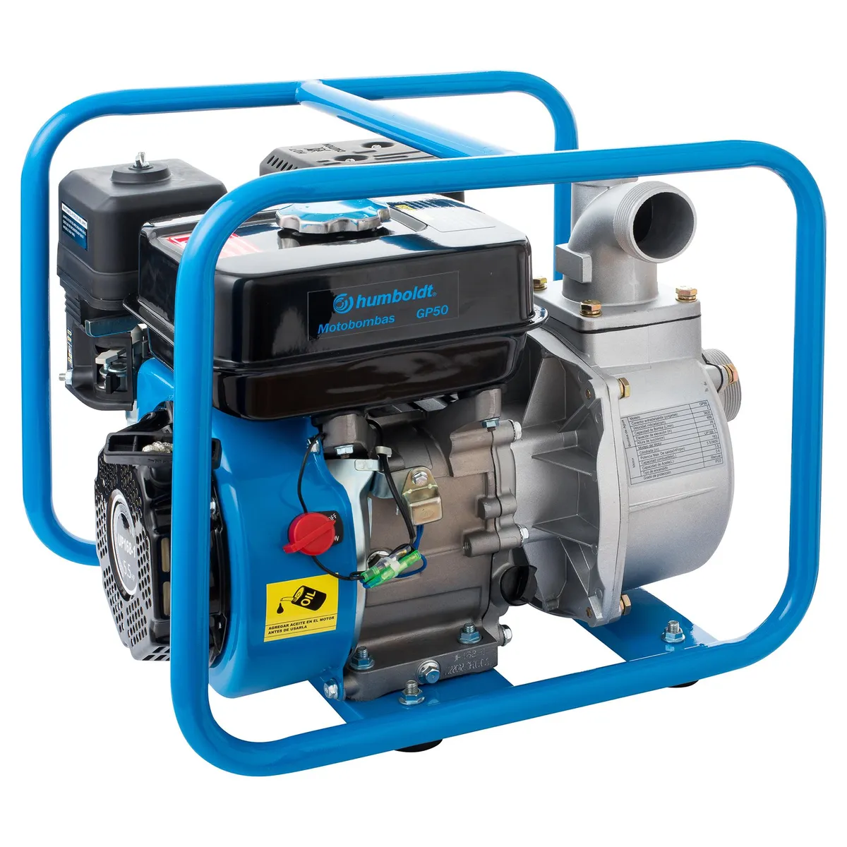 HUMBOLDT - Motobomba a Gasolina 2" 5,5HP 583 L/min