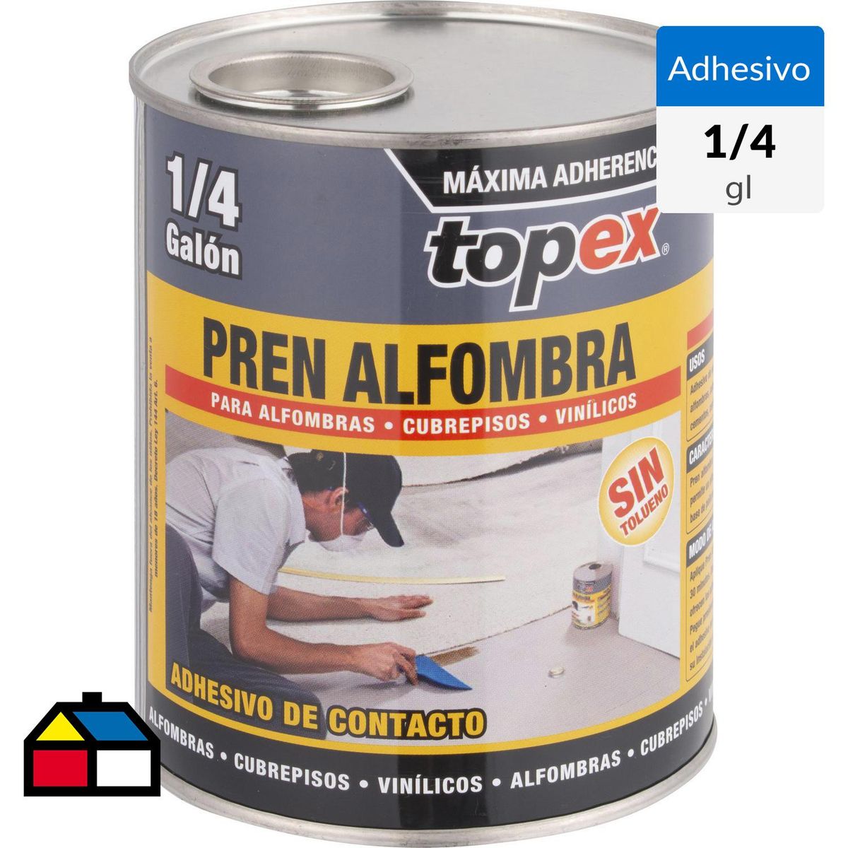TOPEX - Adhesivo de contacto para alfombras 1/4 gl