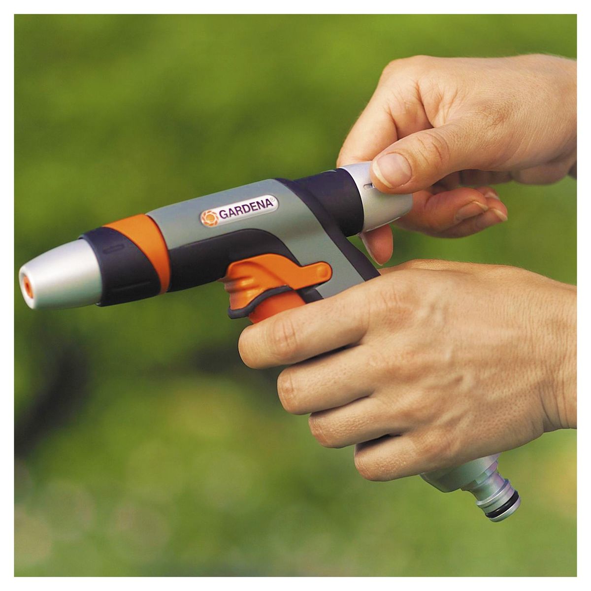 GARDENA - Pistola de riego ajustable de metal