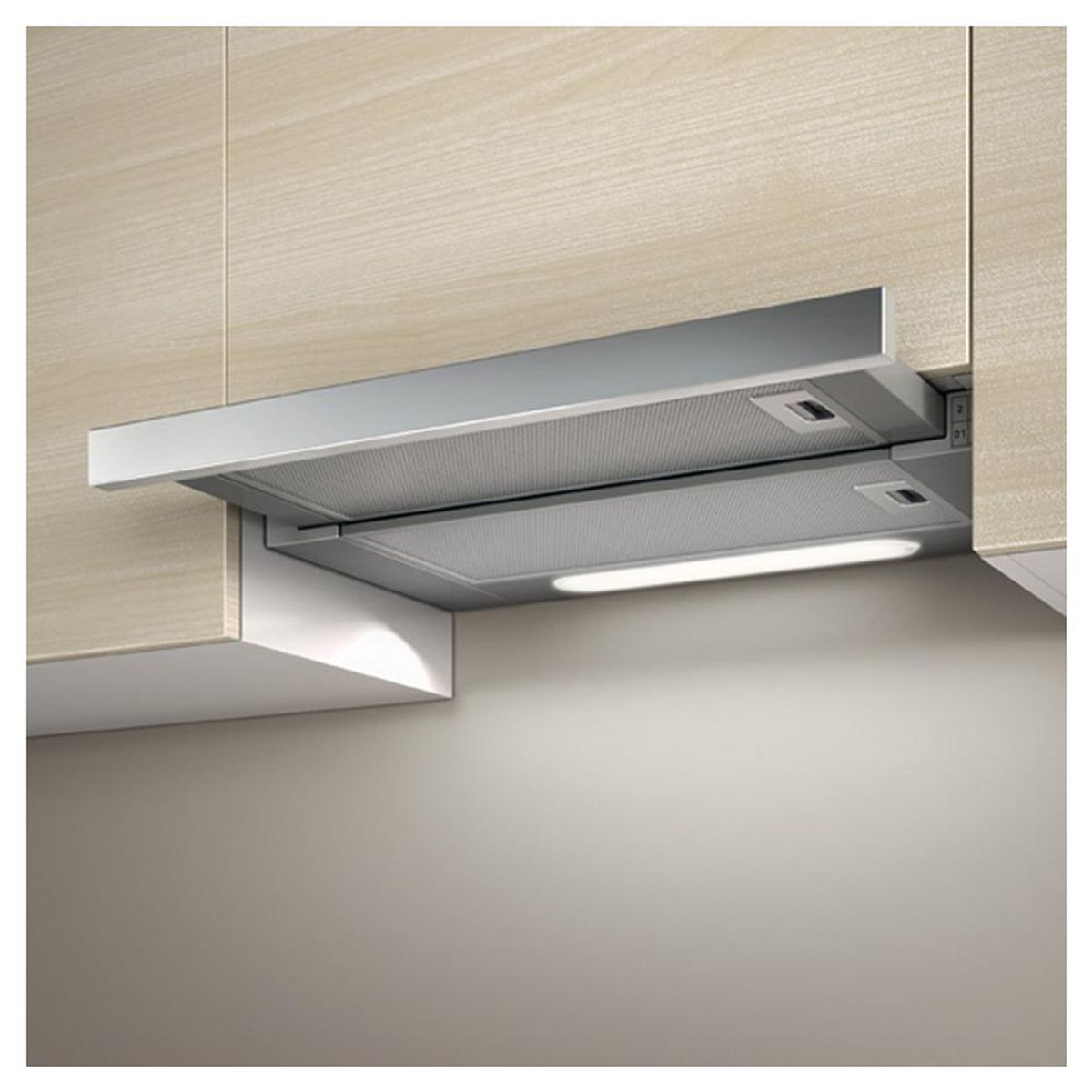 TOYOTOMI - Campana Retráctil 60 cm Plateado TCARETAI