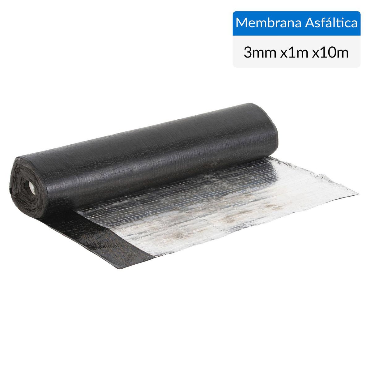 DYNAL - 1 x 10 mt Membrana Asfáltica Plus Aluminio
