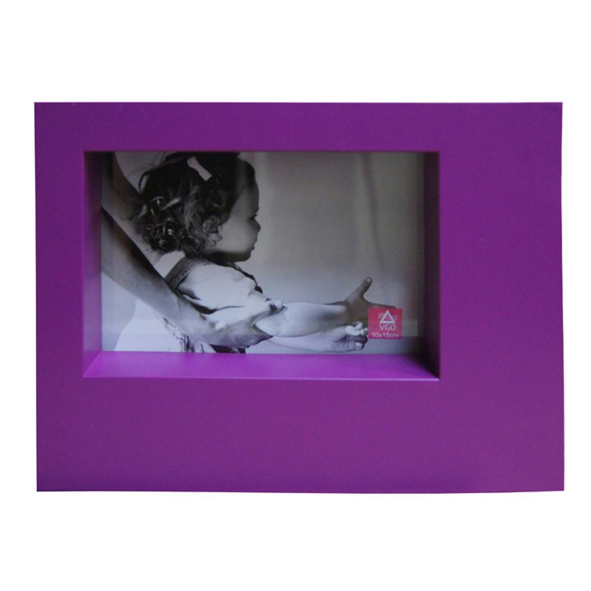 VGO - Marco de Foto Box 15x10 cm Colores Surtidos Plástico