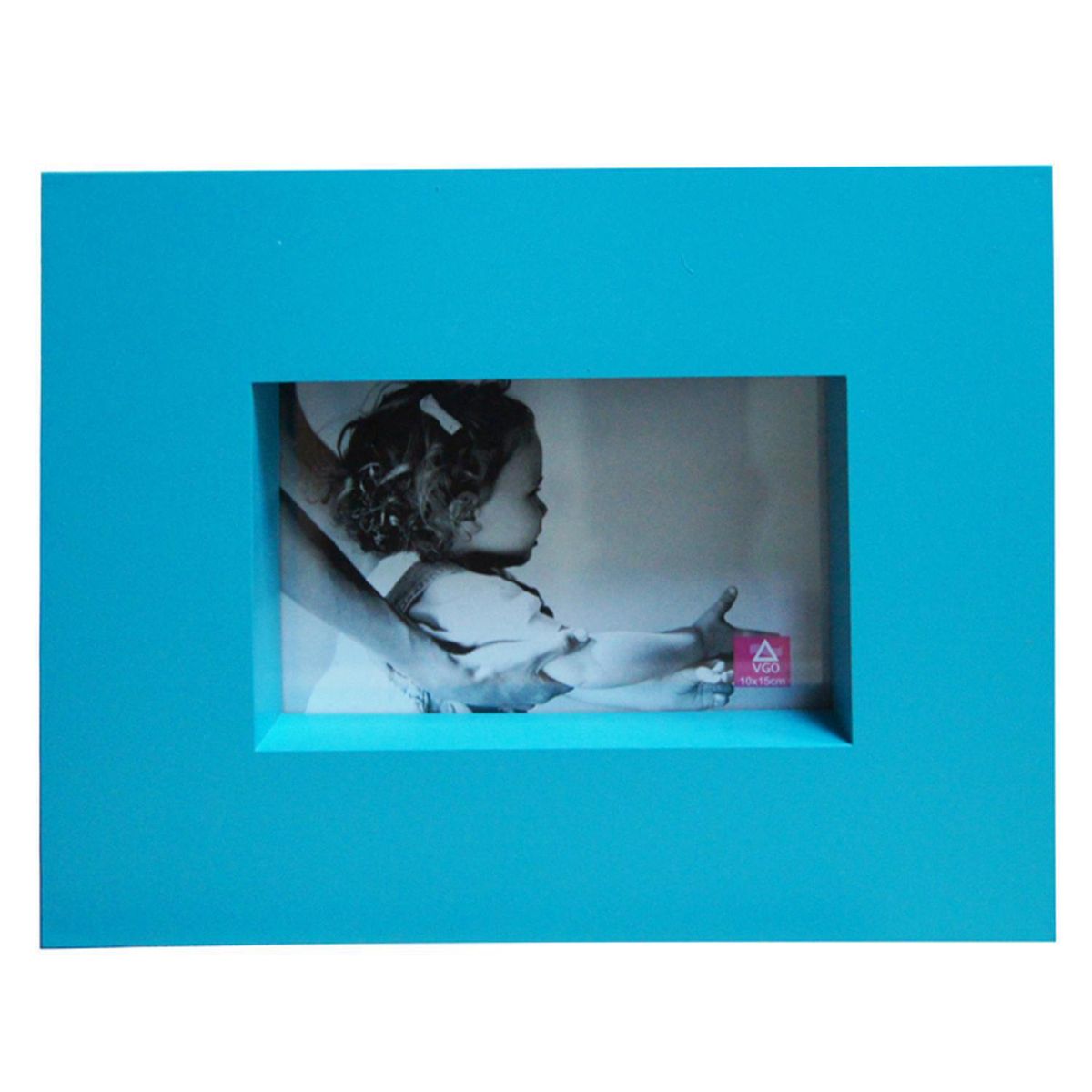 VGO - Marco de Foto Box 15x10 cm Colores Variados Plástico