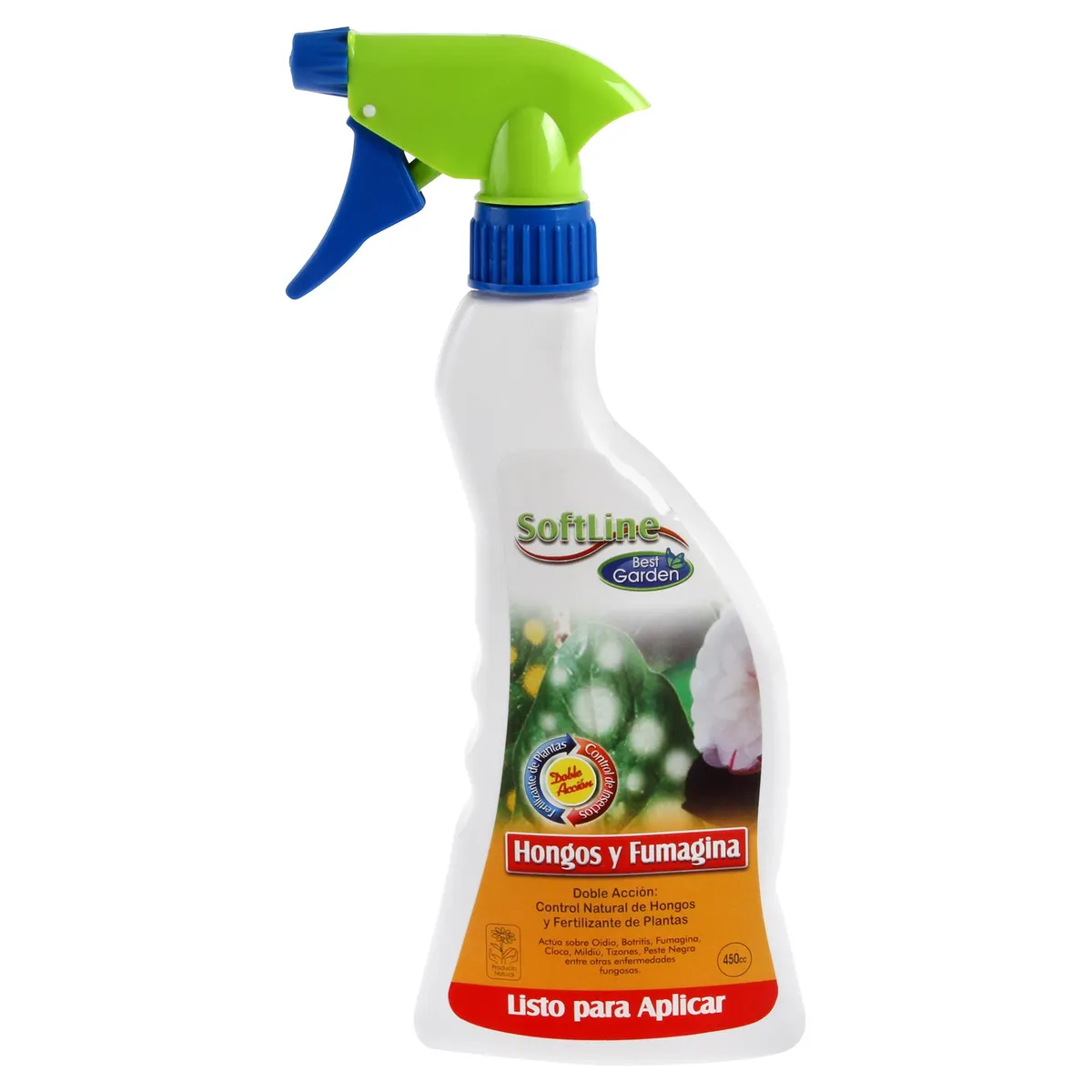 BEST GARDEN - Fungicida y fertilizante para plantas 450 ml spray