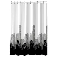 Cortina de baño Metropolitan poliéster 180x178 cm