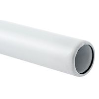Barra de cortina 1,5 m metal blanco