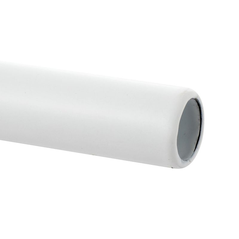 INDEGAL - Barra de cortina 2 m metal blanco