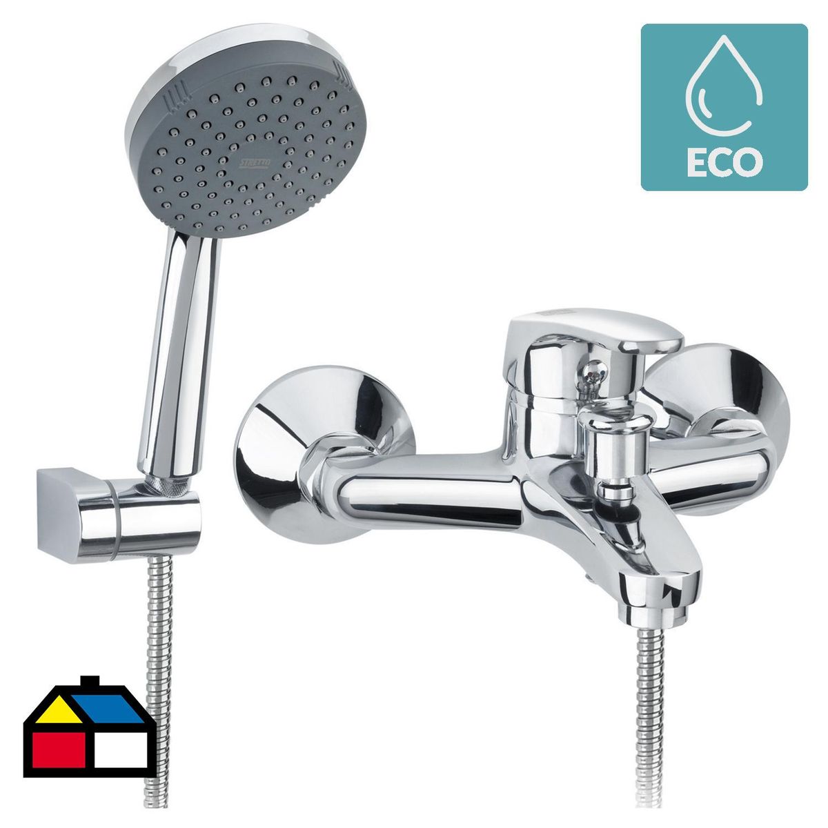 STRETTO - Monomando Tina Ducha New Génova Cromado