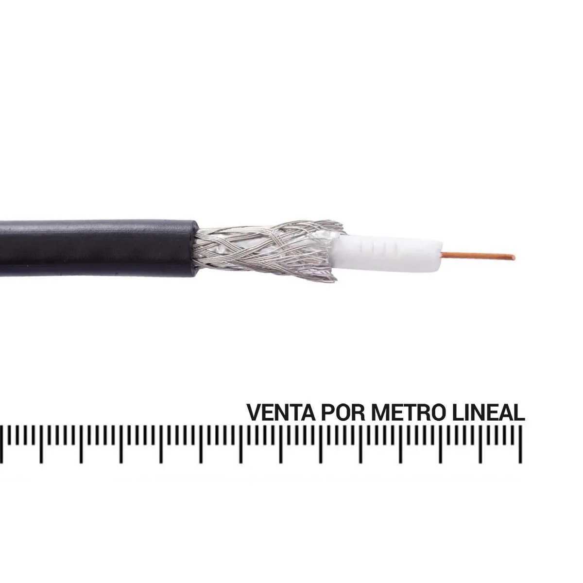 ROIMEX - Cable Coaxial RG59 Negro Metro Lineal