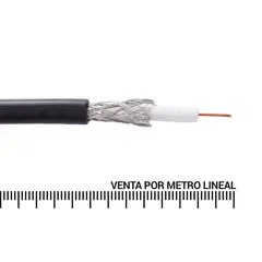 ROIMEX - Cable Coaxial RG59 Negro Metro Lineal
