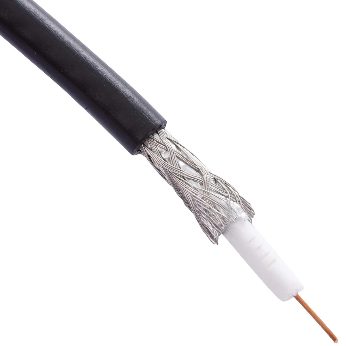 ROIMEX - Cable Coaxial RG59 Negro Metro Lineal