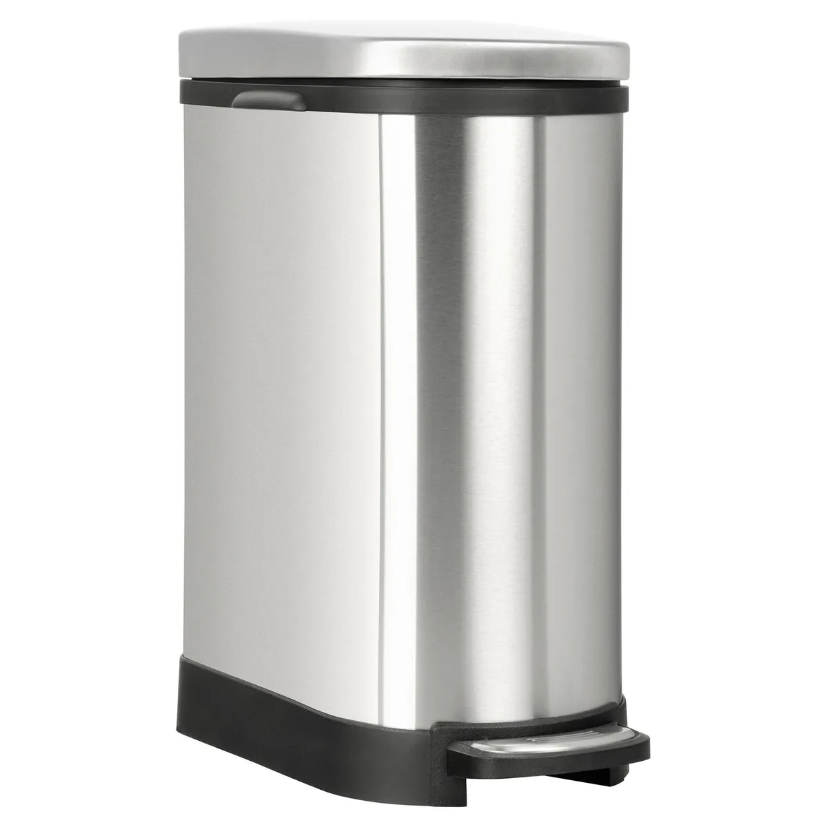 JUST HOME COLLECTION - Basurero 10 Litros Acero Inoxidable Gris