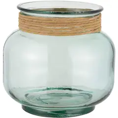 HOMY - Florero 18 cm vidrio transparente