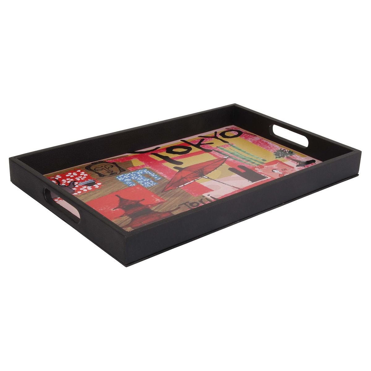 JUST HOME COLLECTION - Bandeja servir 52x34 cm diseño ciudades surtido