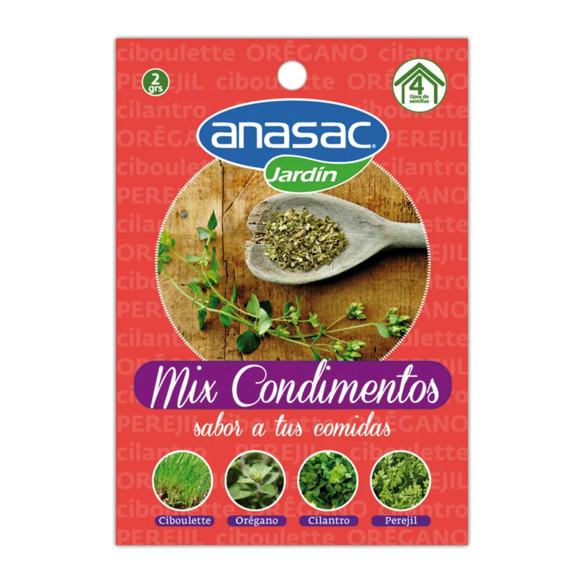 ANASAC - Mix Semillas Condimentos 2 gr Sachet