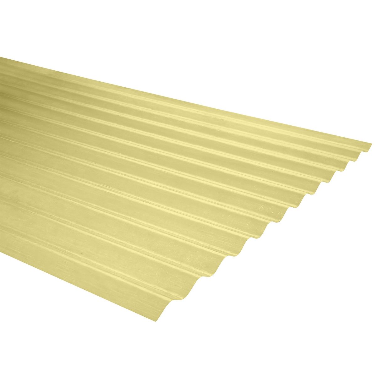 FEMOGLAS - Plancha Fibra de vidrio Ondulada 0.5 mm 85x250 cm Amarillo