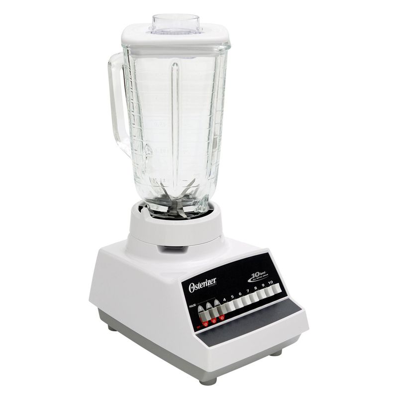 OSTER - Licuadora vidrio 1,25 litros blanco