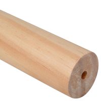 Barra cortina madera 28 mm 2 m café