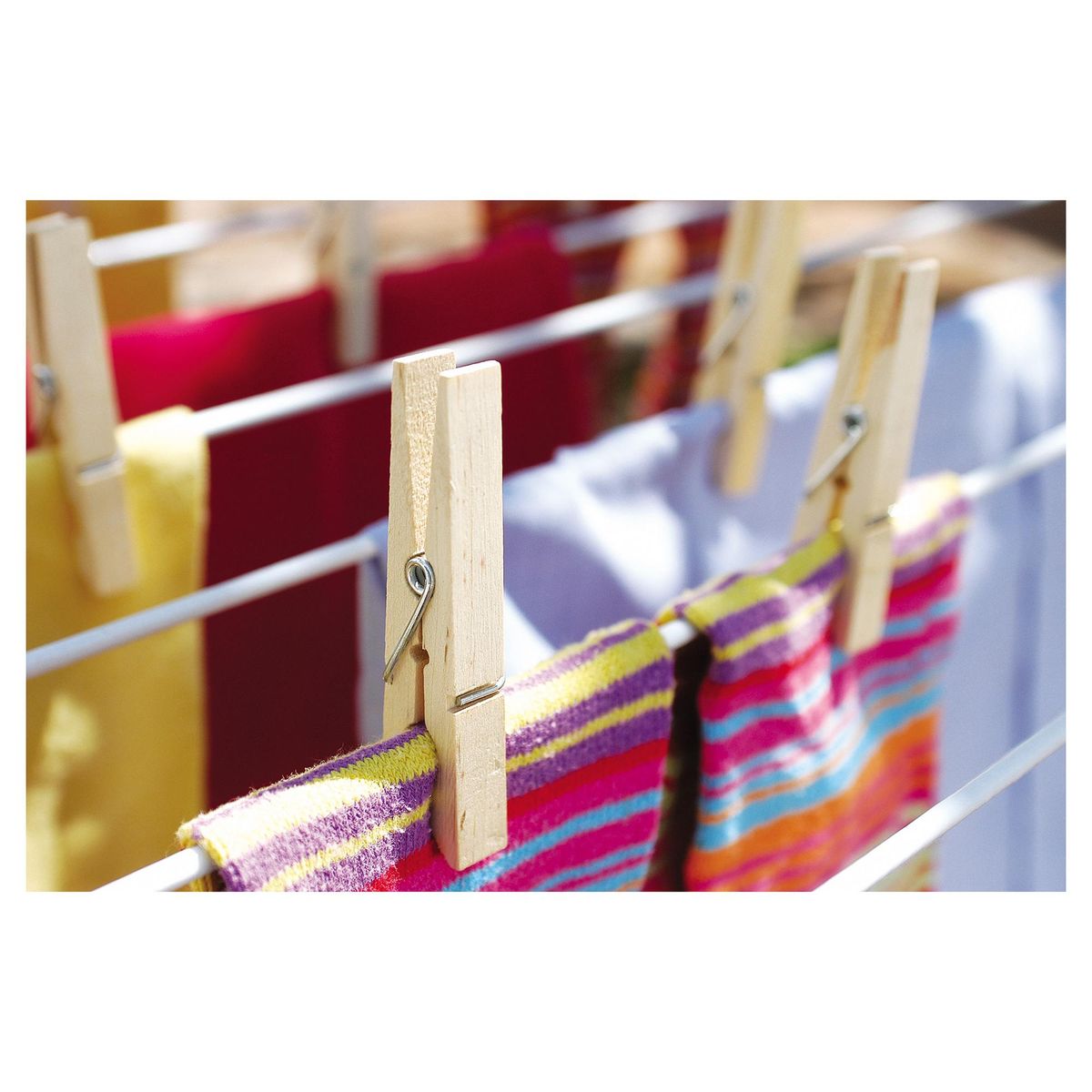 VIRUTEX - Pinzas para ropa de madera x24