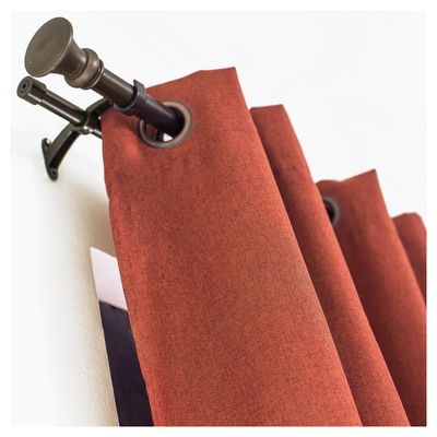 Imagen 2 del producto Set de Barra Cortina Doble 25/22 mm extensible 112-274 cm Queen Cobre