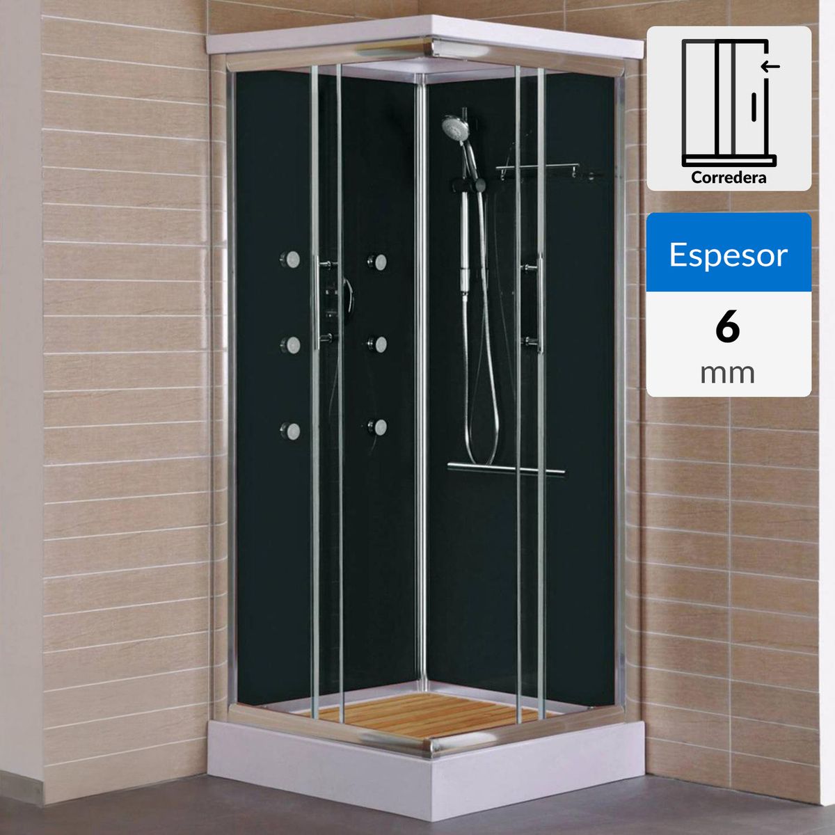 SENSI DACQUA - Cabina de ducha 222x90x90 cm