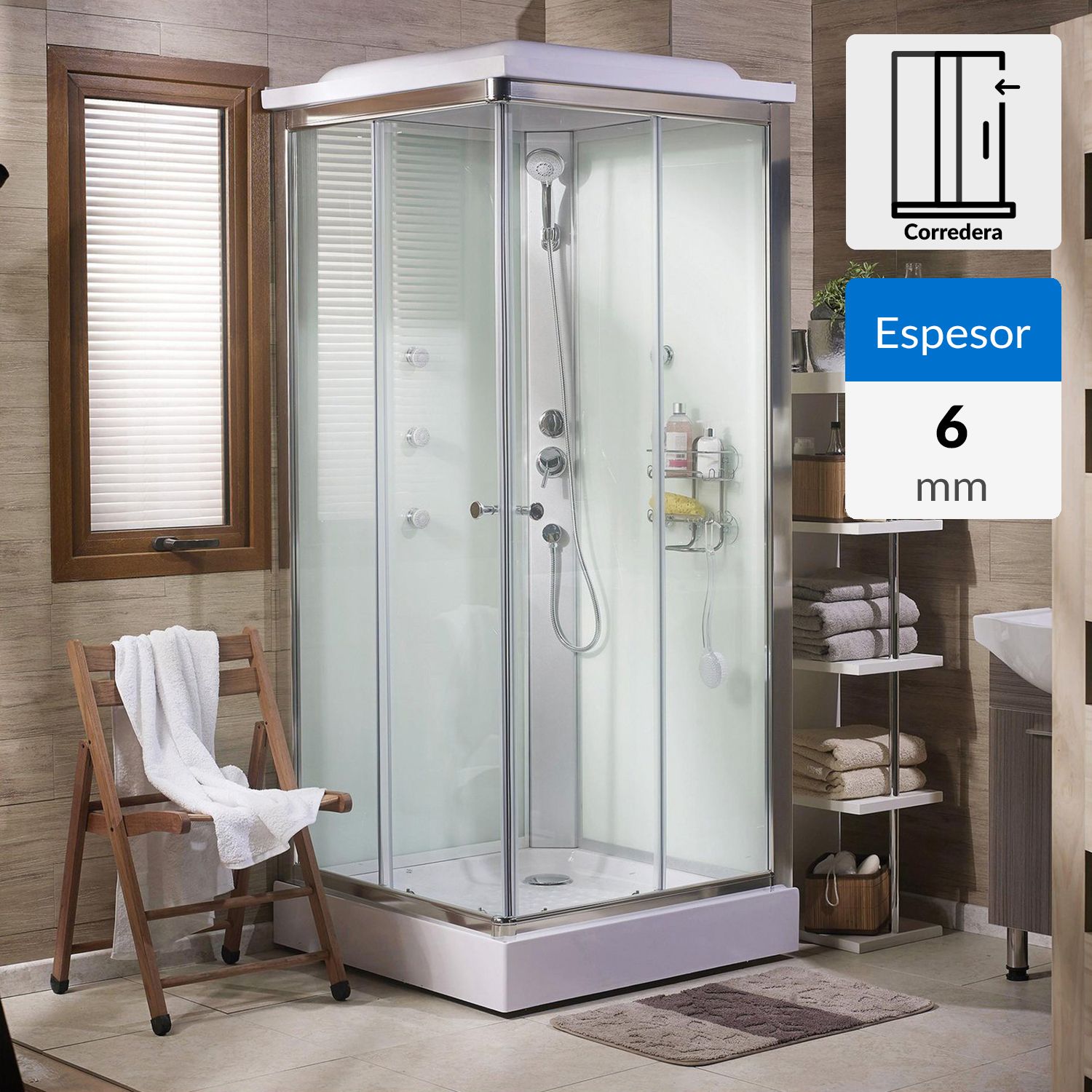 SENSI DACQUA Cabina de ducha 90x90x218 cm | Falabella Chile