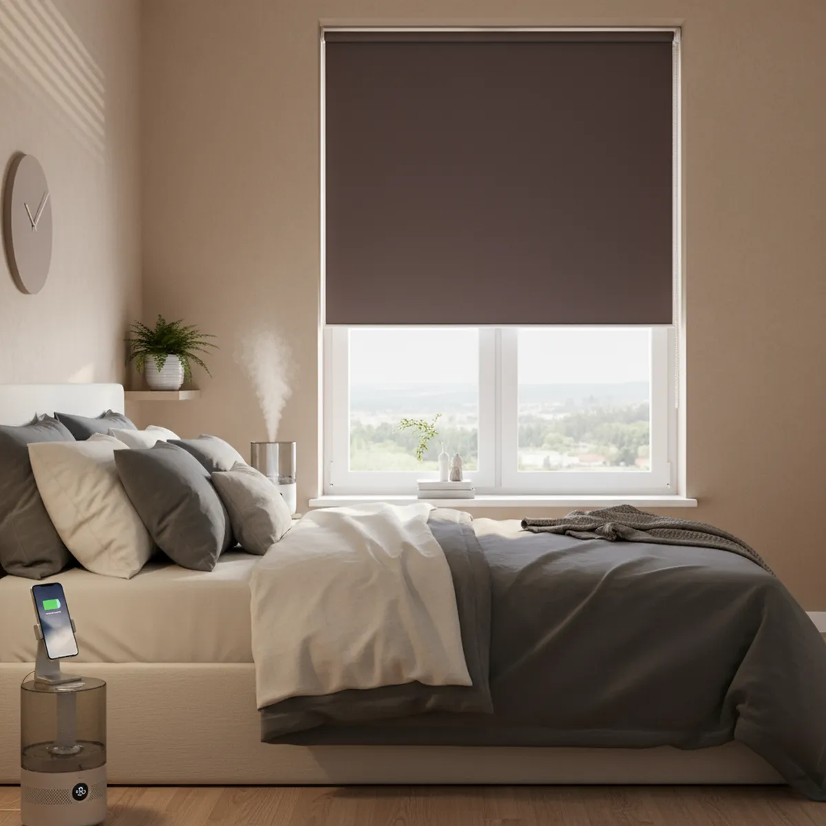 JUST HOME COLLECTION - Cortina Roller Black Out Café