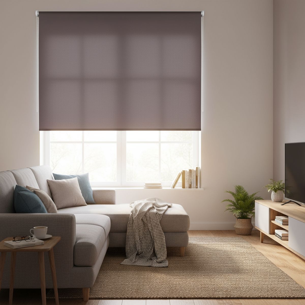 JUST HOME COLLECTION - Cortina Roller Black Out Café