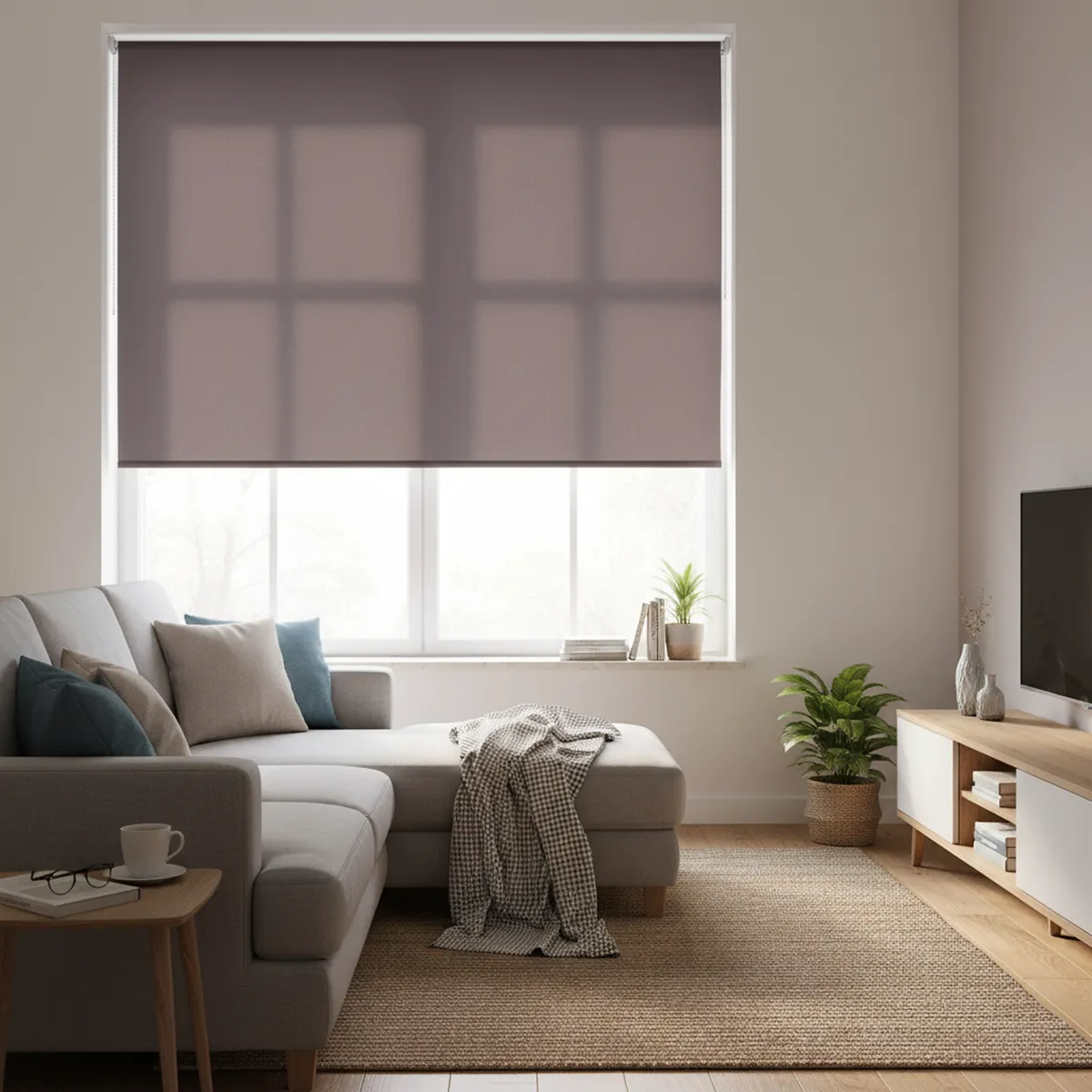 JUST HOME COLLECTION - Cortina Roller Black Out Café