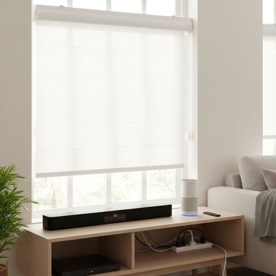 Imagen 2 del producto Cortina Roller Dúo Poliéster Beige