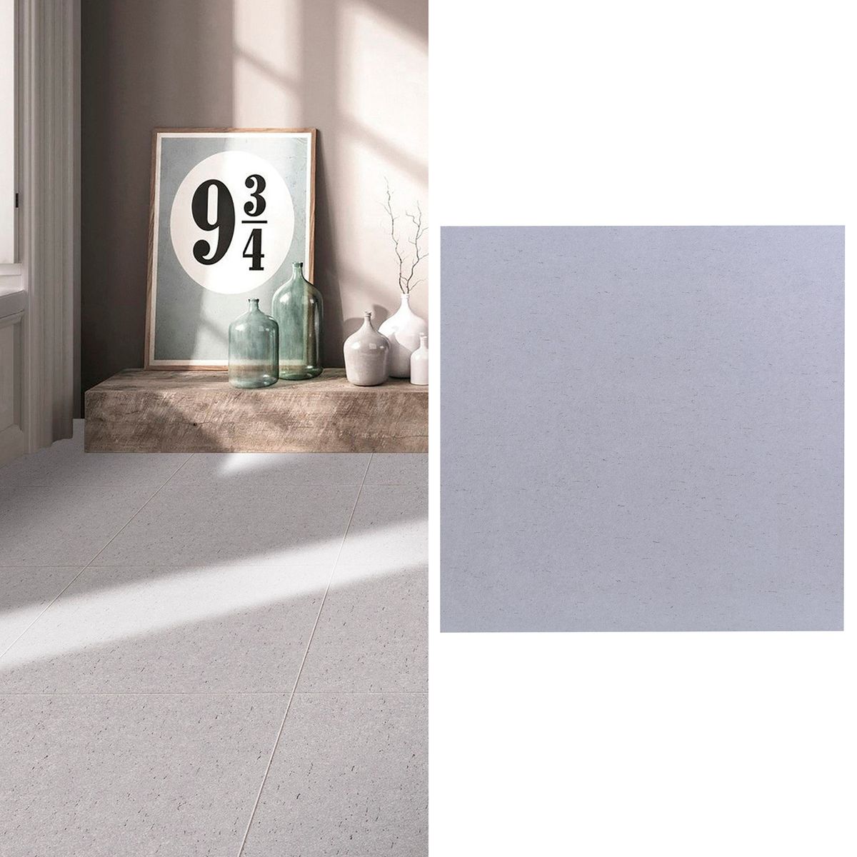 HOLZTEK - Gres Porcelánico 60x60 cm Rustico Gris 1.44 m2